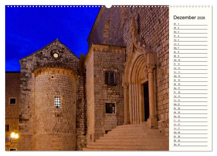 Produktbild: Dubrovnik - Perle der Adria (hochwertiger Premium Wandkalender 2026 DIN A2 quer), Kunstdruck in Hochglanz