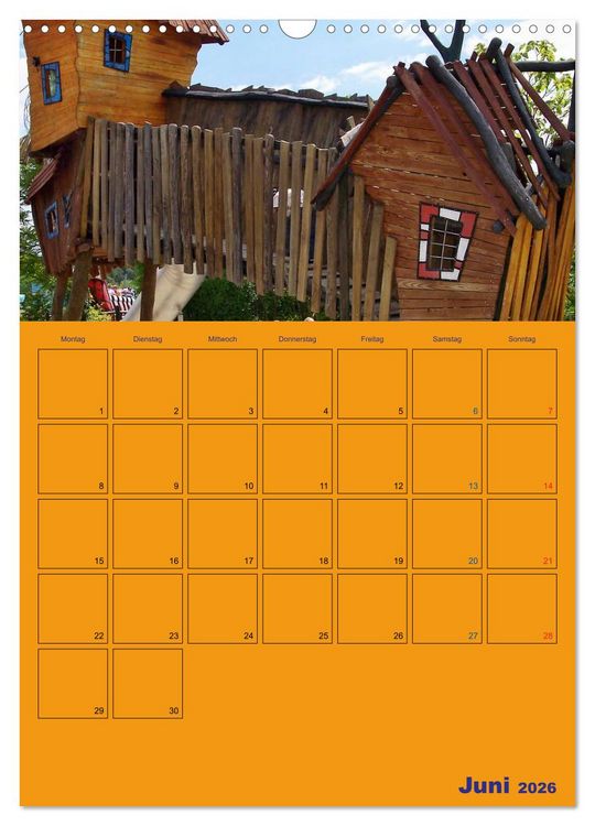 Produktbild: Freizeitparkmomente / Planer (Wandkalender 2026 DIN A3 hoch), CALVENDO Monatskalender