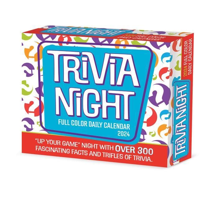Produktbild: Willow Creek Press: Trivia Night 2024 6.2 X 5.4 Box Calendar