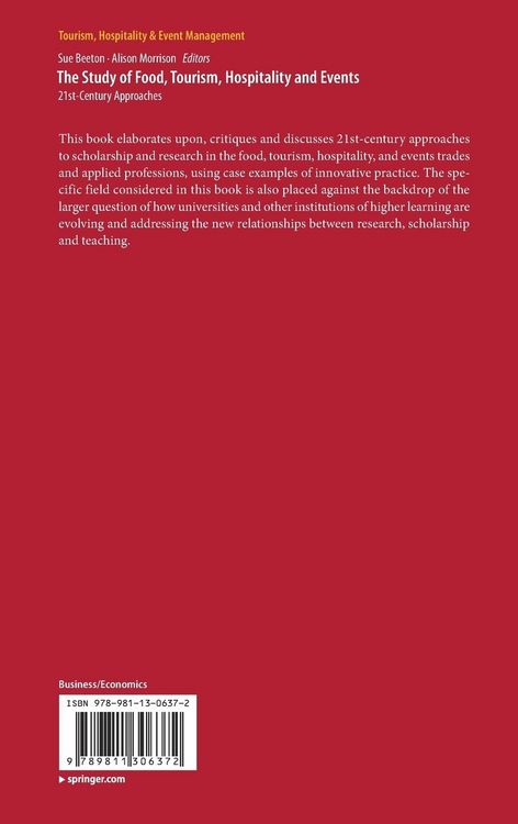 Produktbild: The Study of Food, Tourism, Hospitality and Events