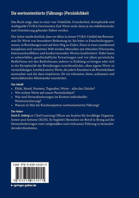 Produktbild: Die werteorientierte (F&uuml;hrungs-)Pers&ouml;nlichkeit