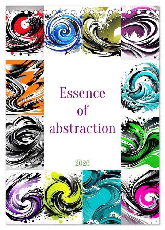 Produktbild: Essence of abstraction (Desk Calendar 2026 DIN A5 portrait), CALVENDO 12 Month DeskCalendar