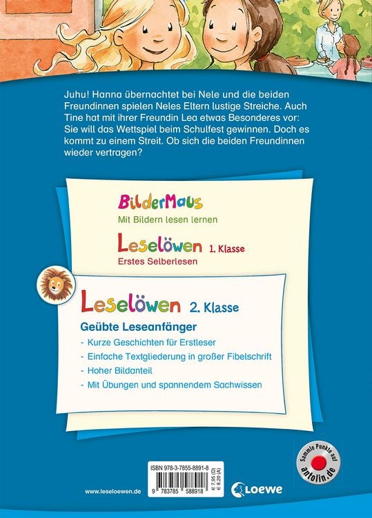 Produktbild: Lesel&ouml;wen 2. Klasse - Freundinnengeschichten