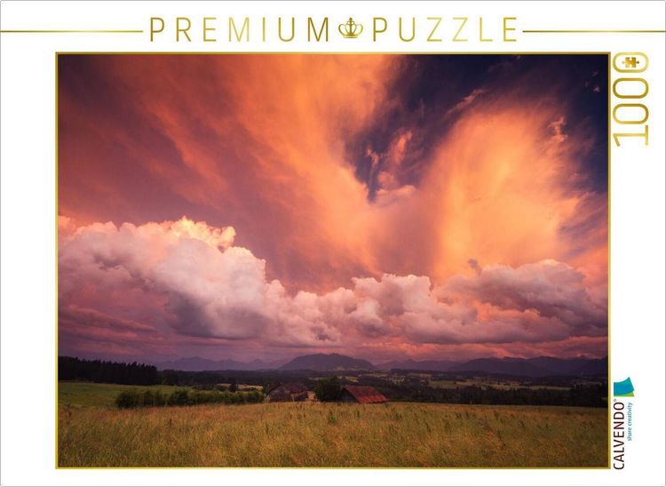 Produktbild: CALVENDO Puzzle Abziehendes Gewitter im Sonnenuntergang | 1000 Teile Lege-Gr&ouml;&szlig;e 64x48cm Foto-Puzzle f&uuml;r gl&uuml;ckliche Stunden