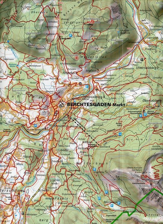 Produktbild: Berchtesgadener Alpen - Wanderkarte 1:25.000