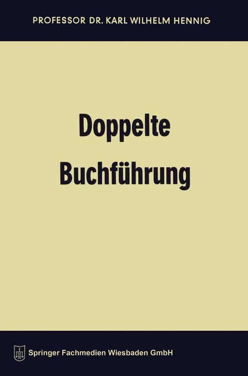 Produktbild: Doppelte Buchf&uuml;hrung