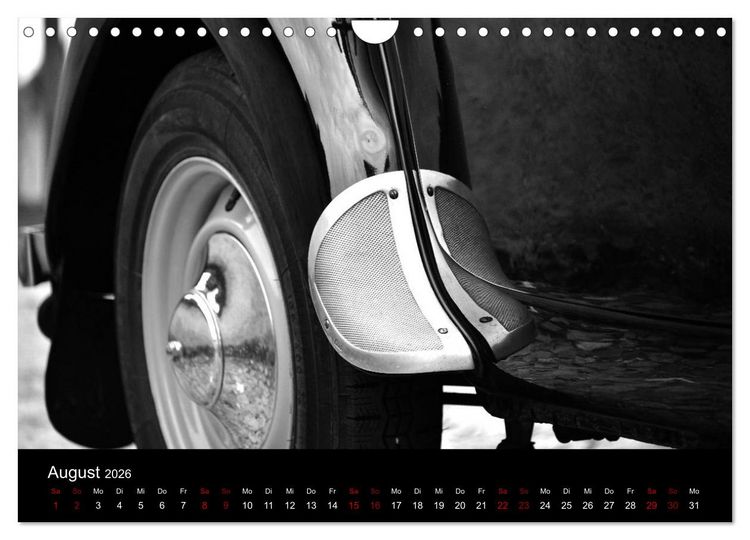 Produktbild: Citro&euml;n 11 CV Traction Avant in schwarzweiss (Wandkalender 2026 DIN A4 quer), CALVENDO Monatskalender
