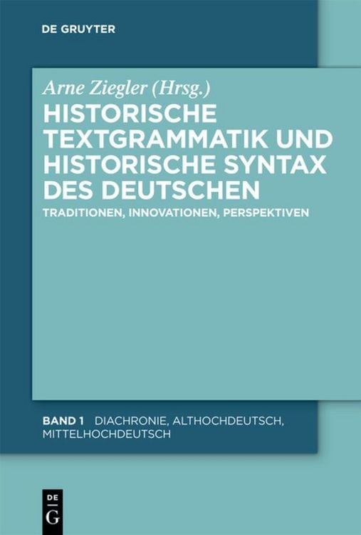 Produktbild: Historische Textgrammatik und Historische Syntax des Deutschen