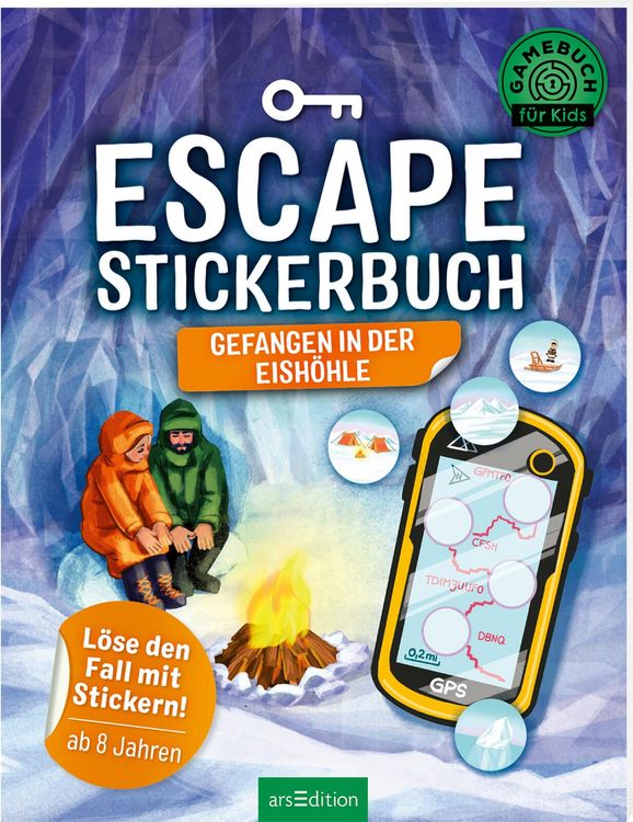 Produktbild: Escape-Stickerbuch &ndash; Gefangen in der Eish&ouml;hle