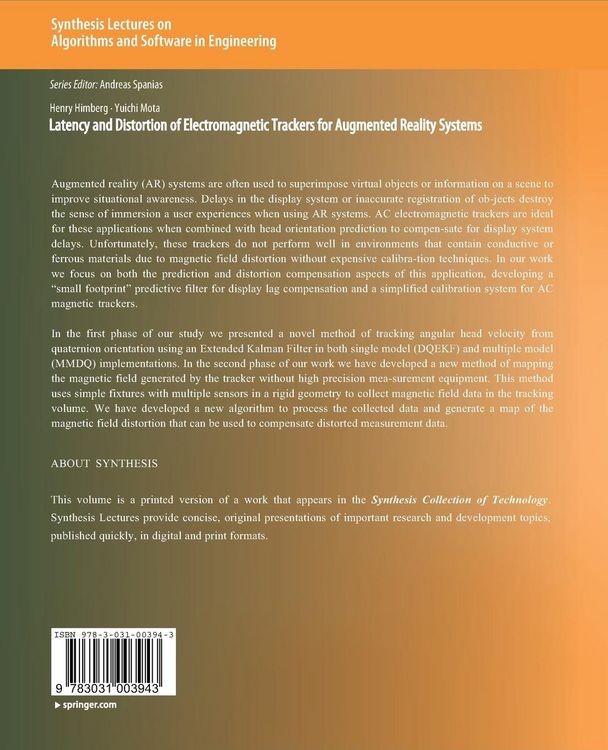 Produktbild: Latency and Distortion of Electromagnetic Trackers for Augmented Reality Systems