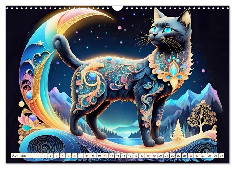 Produktbild: Tiere aus Regenbogenfarben (Wandkalender 2026 DIN A3 quer), CALVENDO Monatskalender