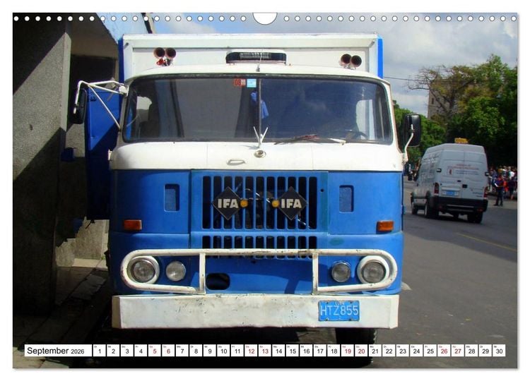 Produktbild: Ostalgie pur - DDR-Fahrzeuge auf Kuba (Wandkalender 2026 DIN A3 quer), CALVENDO Monatskalender