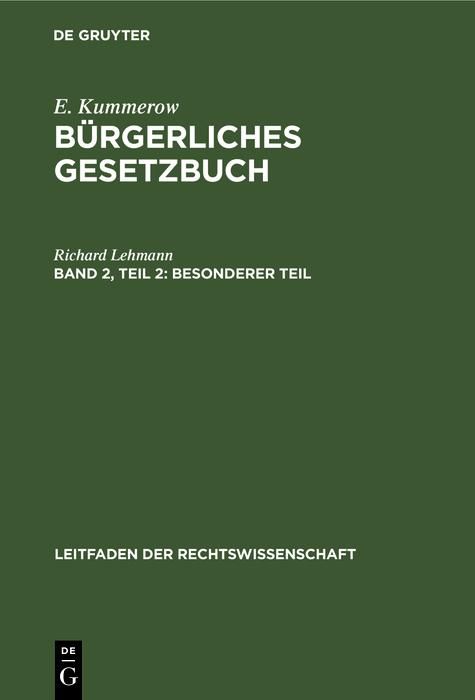 Produktbild: Besonderer Teil