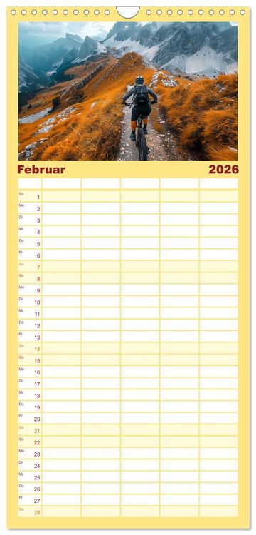 Produktbild: Familienplaner 2026 - Action pur - atemberaubende Hobbys mit 5 Spalten (Wandkalender, 21 x 45 cm) CALVENDO