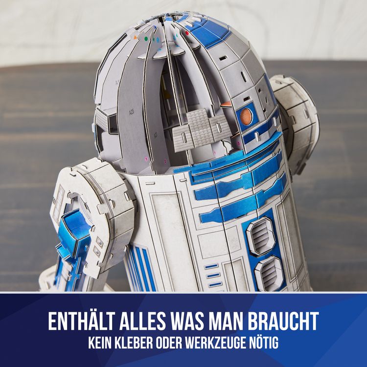 Produktbild: 4D Build - Star Wars R2-D2 - detailreiches 3D-Puzzle, 201 Teile, ab 12 Jahren