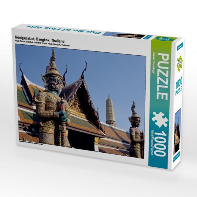 Produktbild: CALVENDO Puzzle K&ouml;nigspalast, Bangkok, Thailand | 1000 Teile Lege-Gr&ouml;&szlig;e 64x48cm Foto-Puzzle f&uuml;r gl&uuml;ckliche Stunden