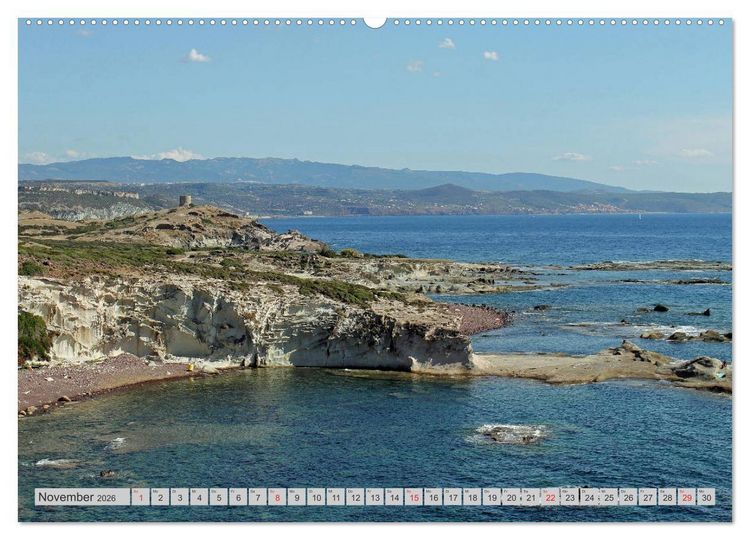 Produktbild: SARDINIEN - SARDEGNA (hochwertiger Premium Wandkalender 2026 DIN A2 quer), Kunstdruck in Hochglanz