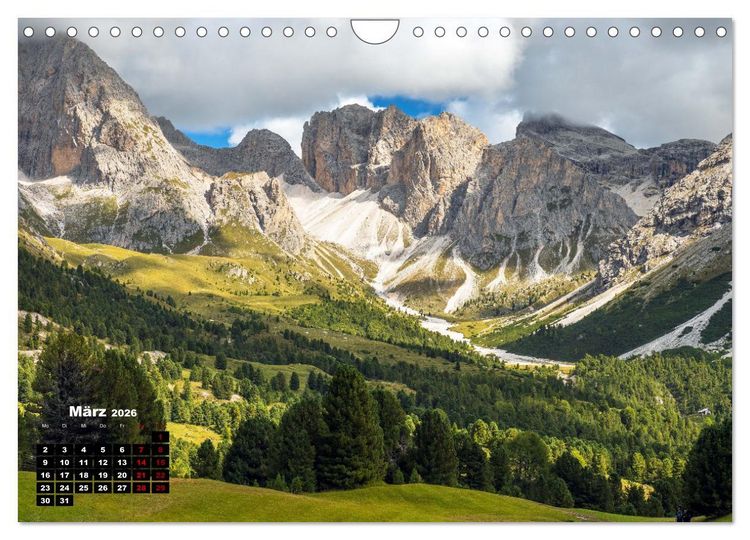 Produktbild: S&uuml;dtirol, traumhafte Berge und Seen by VogtArt (Wandkalender 2026 DIN A4 quer), CALVENDO Monatskalender