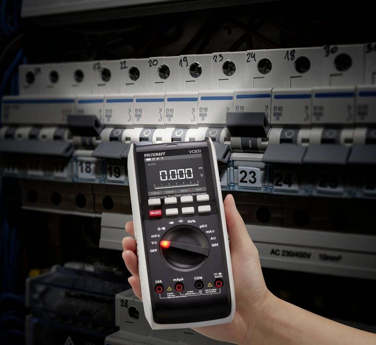 Produktbild: VOLTCRAFT VC831 SE Hand-Multimeter digital LoZ CAT III 1000 V, CAT IV 600 V Anzeige (Counts): 6000