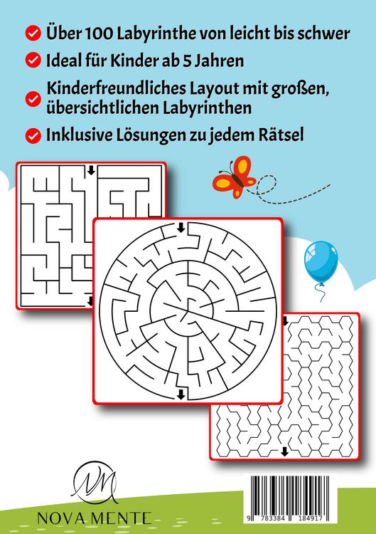 Produktbild: Labyrinthe f&uuml;r Kinder ab 5 Jahren - Band 35