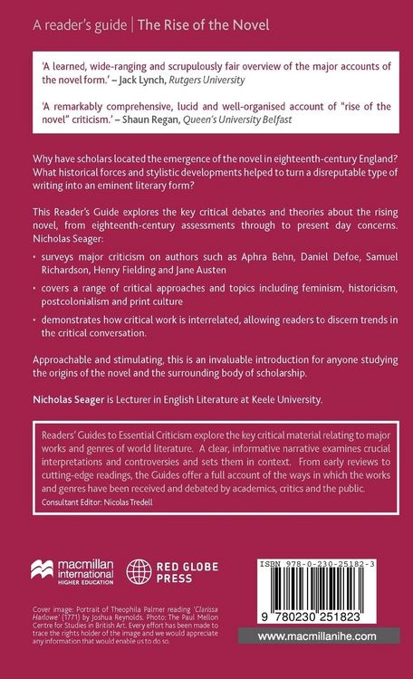 Produktbild: The Rise of the Novel