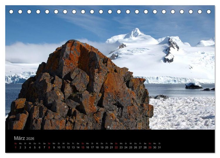 Produktbild: Antarktische Impressionen (Tischkalender 2026 DIN A5 quer), CALVENDO Monatskalender