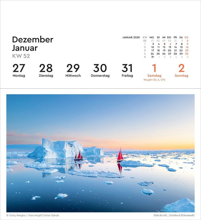 Produktbild: Urlaubsfeeling - KUNTH Postkartenkalender 2027