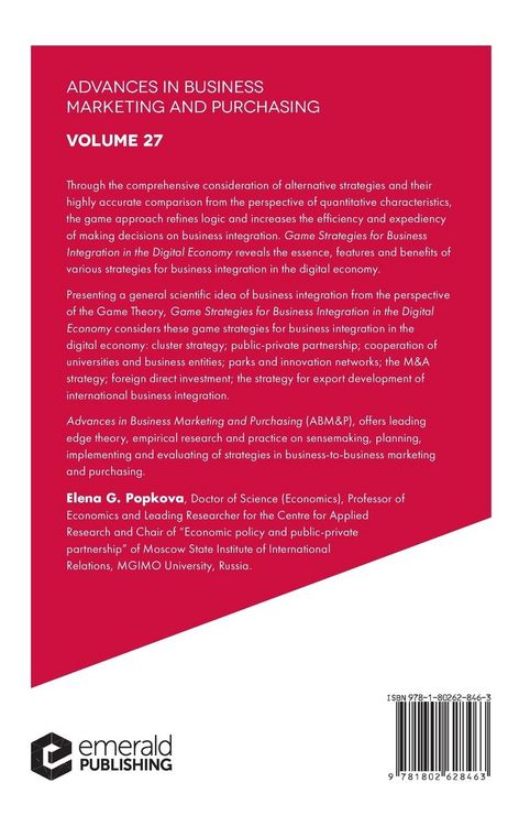 Produktbild: Game Strategies for Business Integration in the Digital Economy