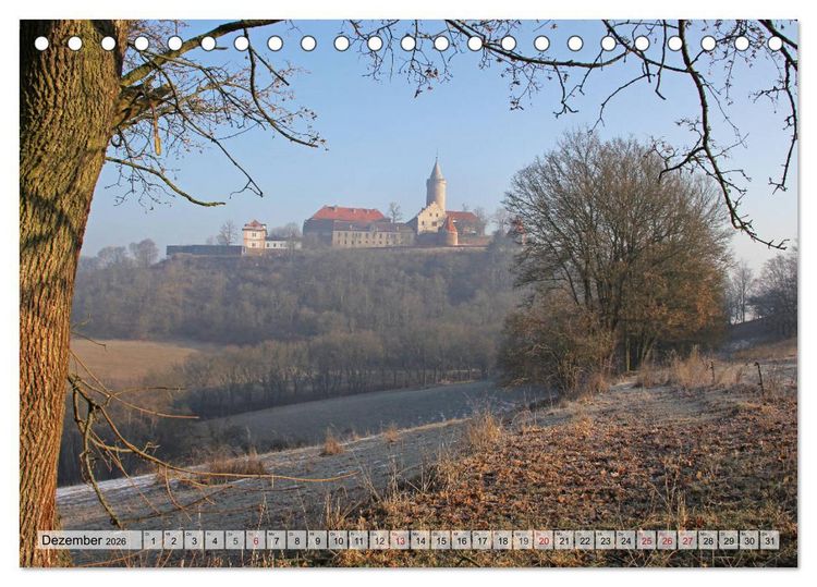 Produktbild: Geheimnisse ostdeutscher Kultur - Schl&ouml;sser und Burgen (Tischkalender 2026 DIN A5 quer), CALVENDO Monatskalender