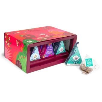 Produktbild: BIO Tee Geschenk "Loving Moments", Geschenk f&uuml;r besondere Momente, 3 Sorten, 12 kompostierbare Pyramiden-Beutel