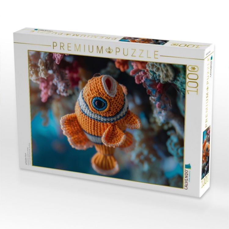 Produktbild: CALVENDO Puzzle geh&auml;kelter Fisch | 1000 Teile Lege-Gr&ouml;&szlig;e 64x48cm Foto-Puzzle f&uuml;r gl&uuml;ckliche Stunden