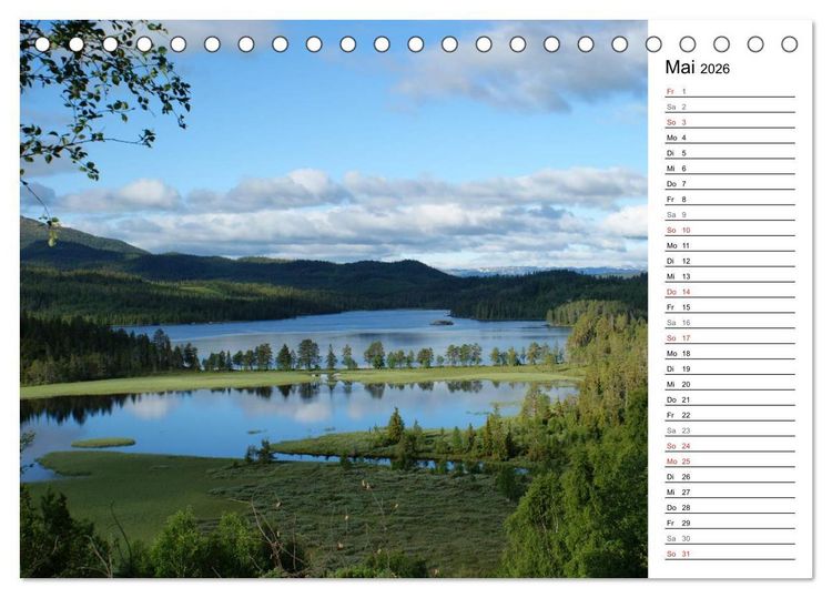 Produktbild: Norwegen und seine Sch&ouml;nheiten 2026 (Tischkalender 2026 DIN A5 quer), CALVENDO Monatskalender