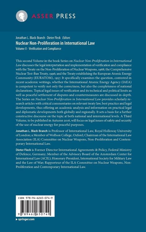 Produktbild: Nuclear Non-Proliferation in International Law