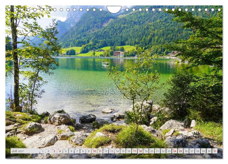 Produktbild: Malerische Bergseen in den bayerischen Alpen (Wandkalender 2027 DIN A4 quer), CALVENDO Monatskalender