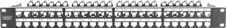 Produktbild: Digitus DN-91424 48 Port Netzwerk-Patchpanel 483 mm (19") 1 HE Unbest&uuml;ckt