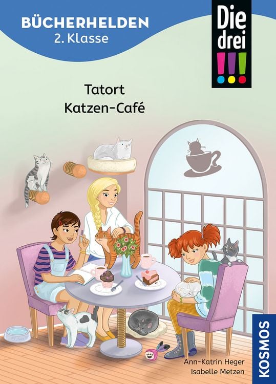 Bild vom Artikel Die drei !!!, Bücherhelden 2. Klasse, Tatort Katzen-Café vom Autor Ann-Katrin Heger