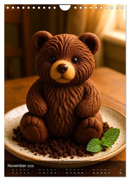 Produktbild: Tierische Desserts (Wandkalender 2026 DIN A4 hoch), CALVENDO Monatskalender