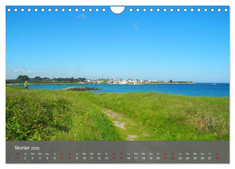 Produktbild: LE SENTIER DES DOUANIERS. Parcourir ce joyau breton. (Calendrier mural 2026 DIN A4 vertical), CALVENDO calendrier mensuel