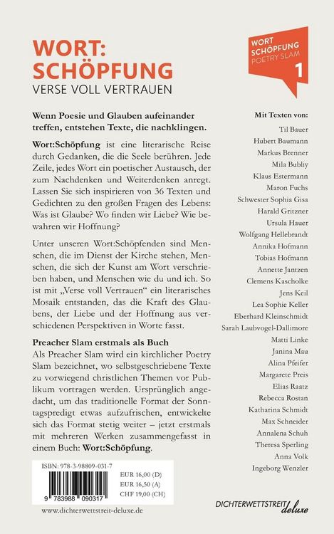 Produktbild: Wort:Sch&ouml;pfung - Verse voll Vertrauen