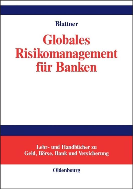 Produktbild: Globales Risikomanagement für Banken