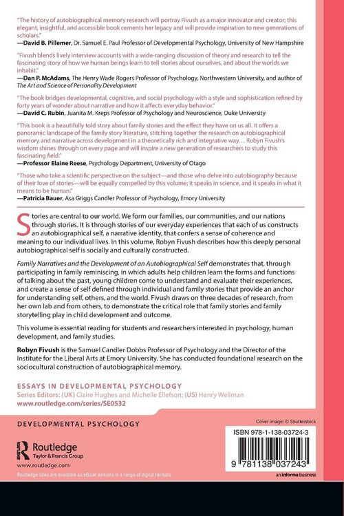 Produktbild: Family Narratives and the Development of an Autobiographical Self