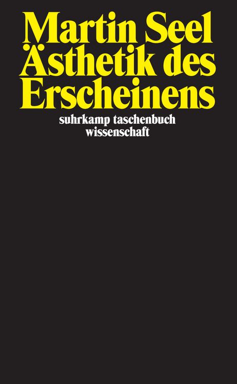 Produktbild: &Auml;sthetik des Erscheinens