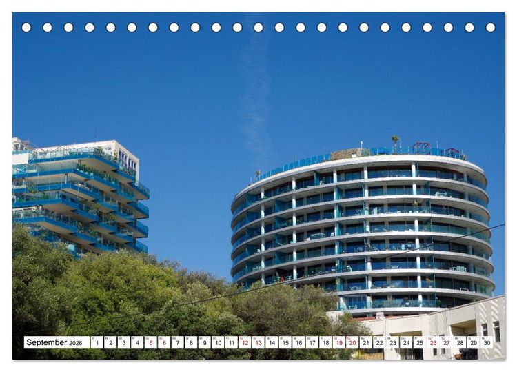 Produktbild: Gibraltar - Gro&szlig;britannien am Mittelmeer (Tischkalender 2026 DIN A5 quer), CALVENDO Monatskalender