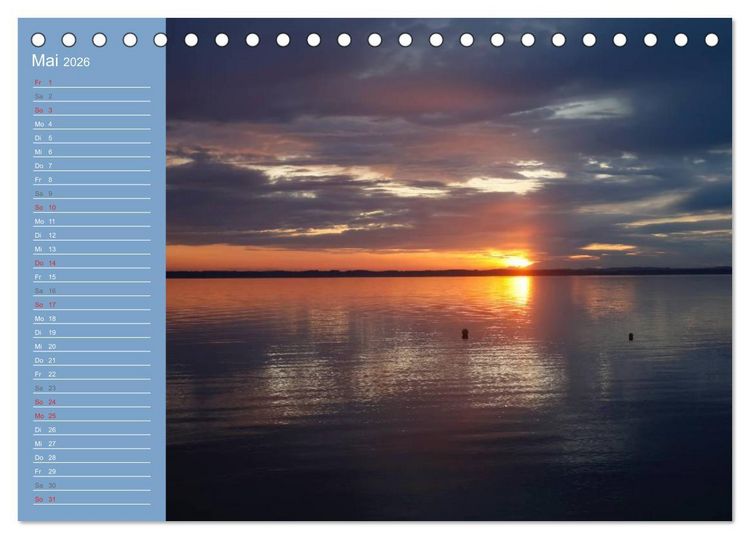 Produktbild: Am sch&ouml;nen Chiemsee (Tischkalender 2026 DIN A5 quer), CALVENDO Monatskalender