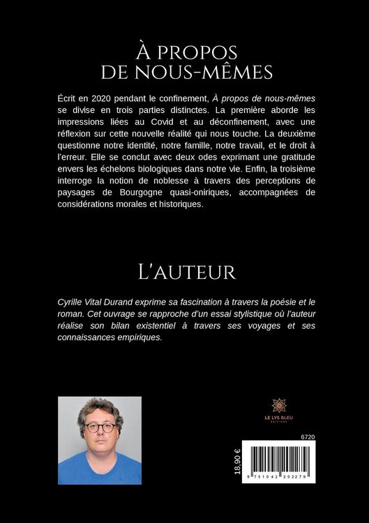 Produktbild: Cyrille Vital Durand: &Agrave; propos de nous-m&ecirc;mes