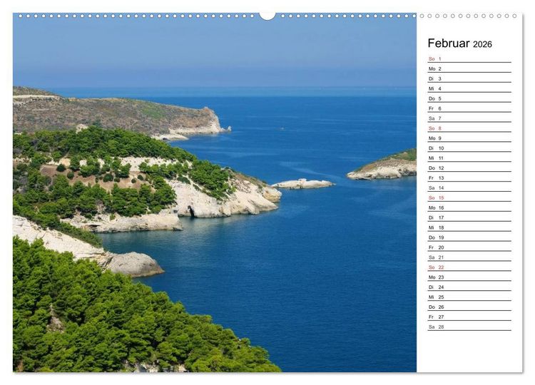 Produktbild: Apulien (Wandkalender 2026 DIN A2 quer), CALVENDO Monatskalender