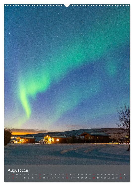 Produktbild: Aurora - Polarlicht des Nordens (Wandkalender 2026 DIN A2 hoch), CALVENDO Monatskalender