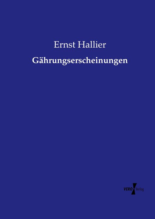 Produktbild: G&auml;hrungserscheinungen