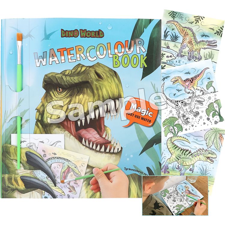Produktbild: Dino World Watercolour Book