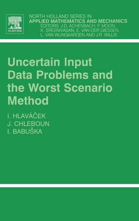 Produktbild: Uncertain Input Data Problems and the Worst Scenario Method